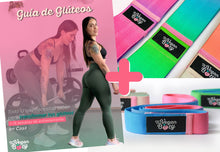 Cargar imagen en el visor de la galería, Guía de glúteos en casa + Kit de bandas de resistencia pequeñas + Kit de bandas de resistencia largas