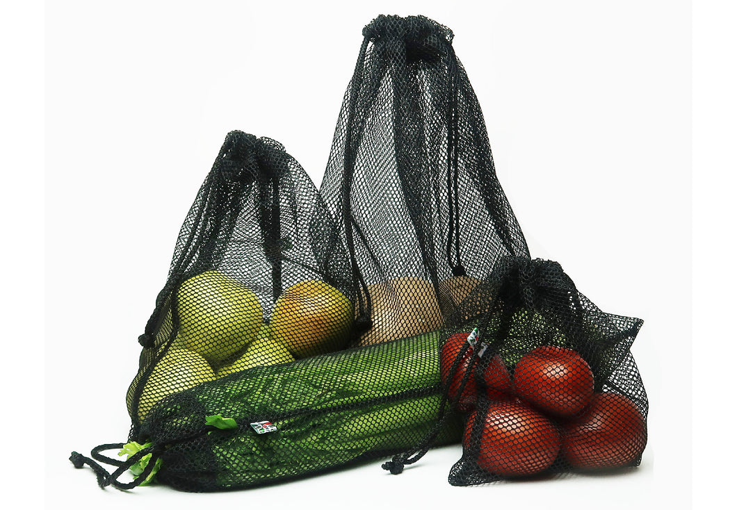 Kit de 12 bolsas de malla reutilizables